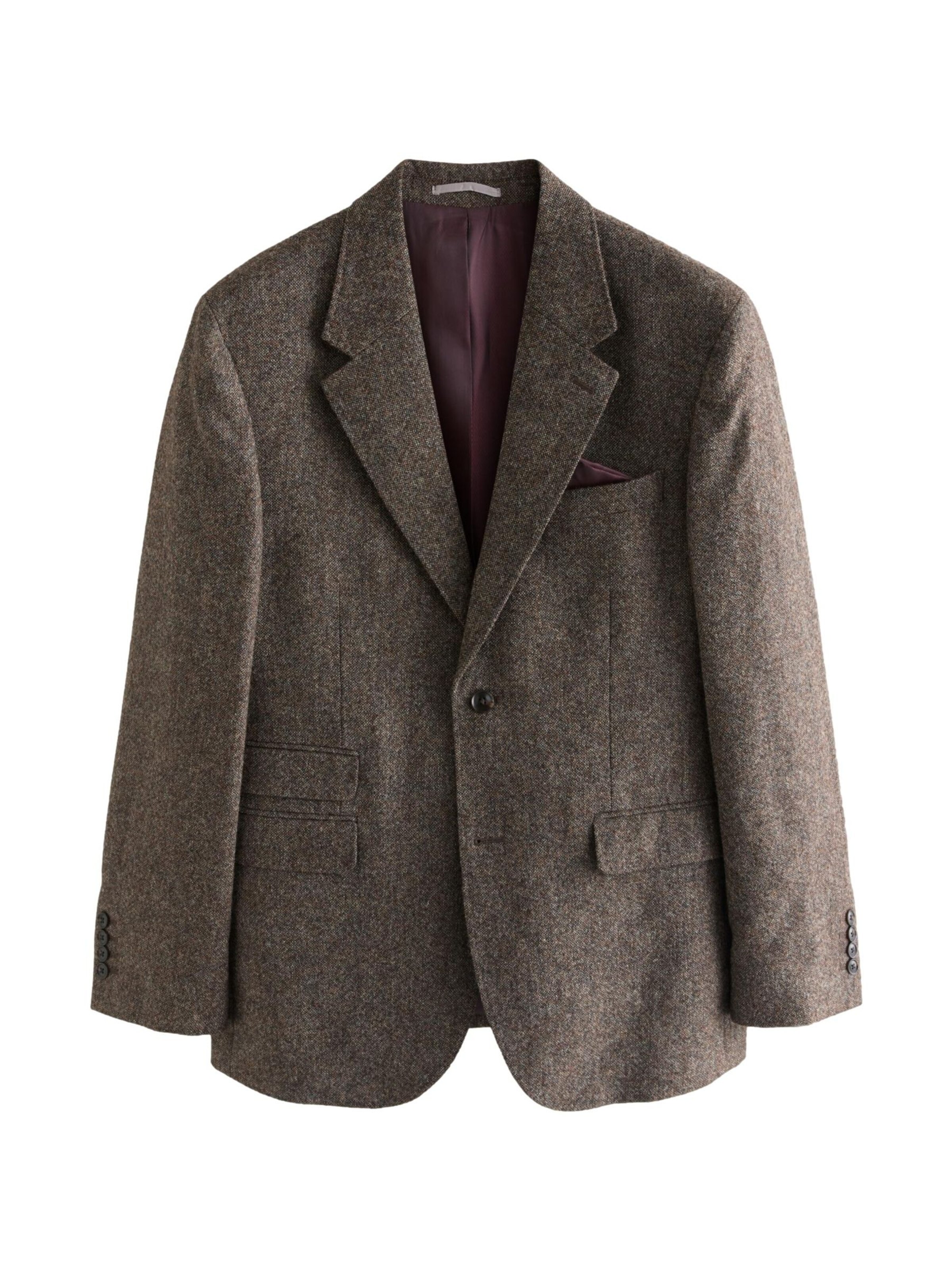 Next Regular fit Colbert in Bruin: voorkant