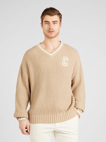 Champion Authentic Athletic Apparel Sweater in Brown: front