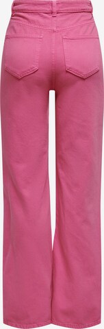 ONLY Wide Leg Jeans in Pink