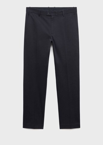 MANGO MAN Regular Pleated Pants 'Nicco' in Blue