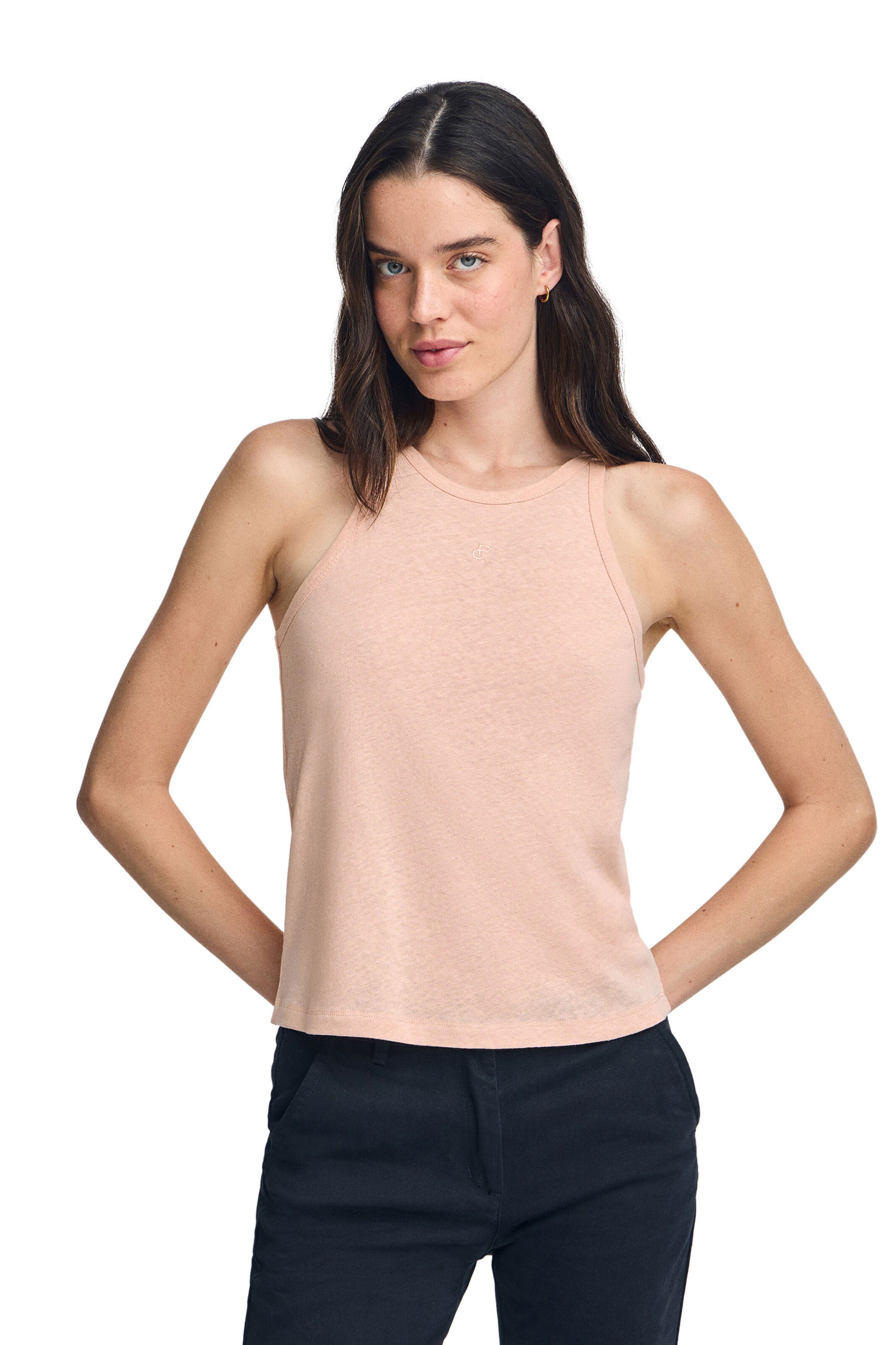 Polo Club Top in Orange: front