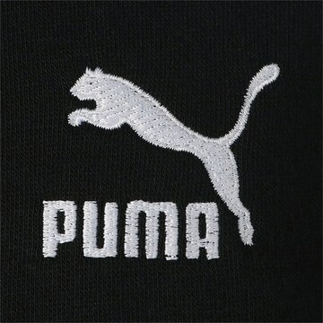 PUMA Athletic Zip-Up Hoodie 'Classics T7' in Black