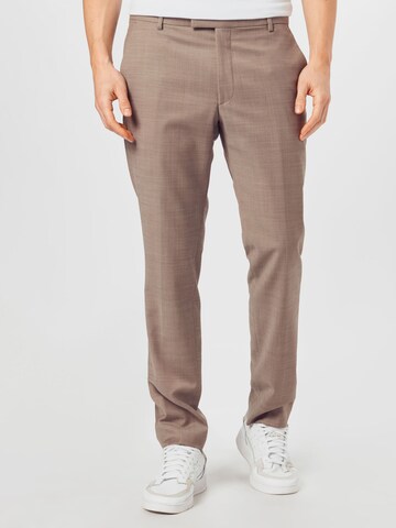 JOOP! - regular Pantalón de pinzas 'Gun' en beige: frente