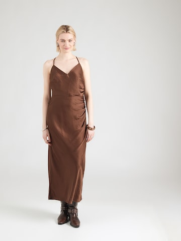 Abercrombie & Fitch Evening dress in Brown: front