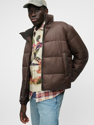 Abercrombie & Fitch Prehodna jakna | rjava barva