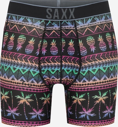 SAXX Sportunterhose 'DROPTEMP' in blau / mint / lila / schwarz, Produktansicht