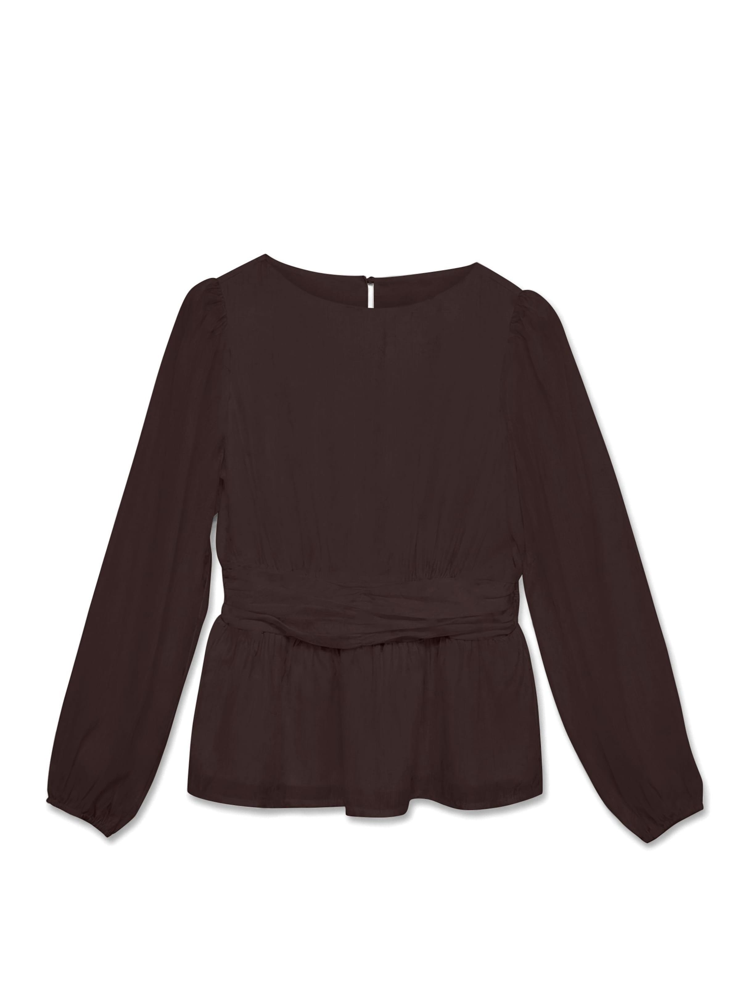 VERO MODA Bluse 'VMEMMERY' i brun: forside