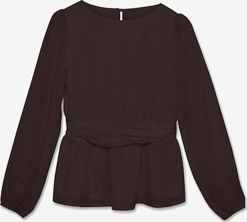 VERO MODA Bluse 'VMEMMERY' i brun: forside