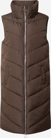 JDY Bodywarmer 'Finno' in Bruin: voorkant