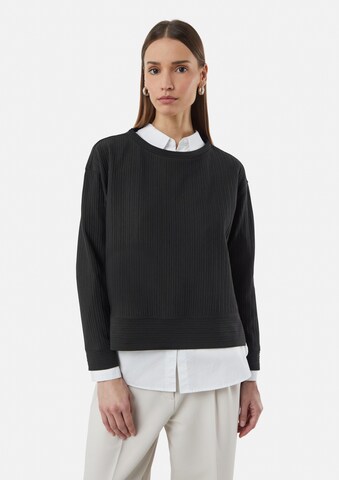 comma casual identity Sweatshirt in Schwarz: Vorderseite