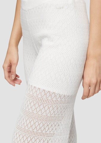 Wide Leg Pantalon QS en beige