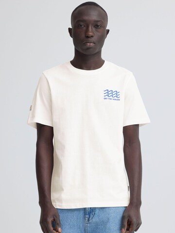 Tricou 'BHSun Island' de la BLEND pe alb: față