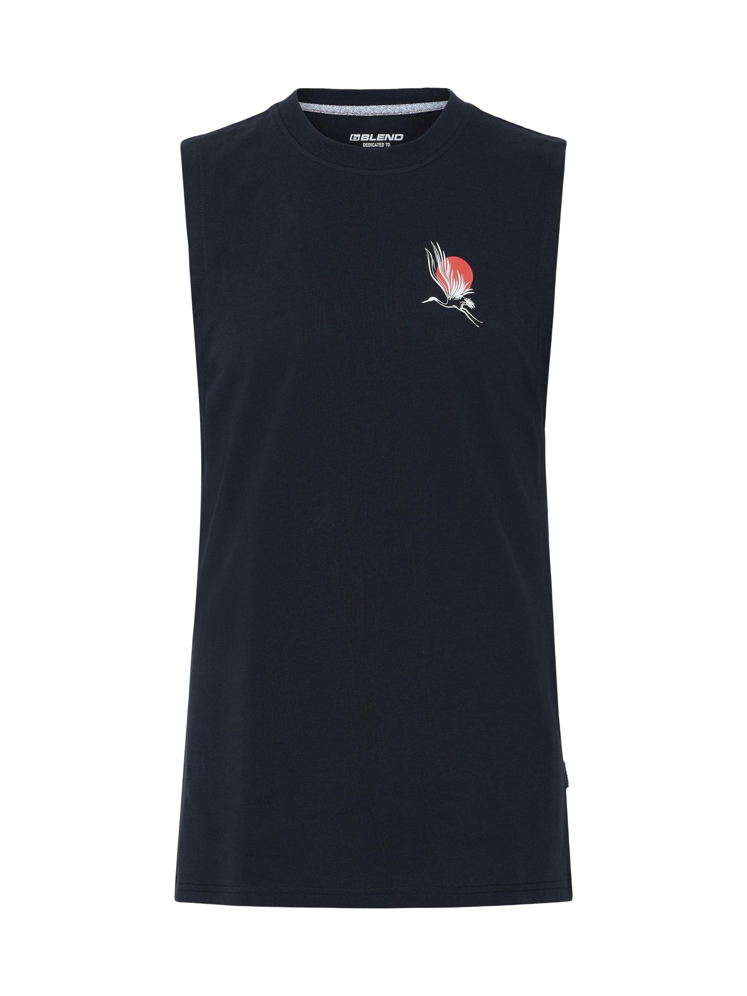 T-Shirt ' BHJapo Backprint Japan ' BLEND en noir : devant
