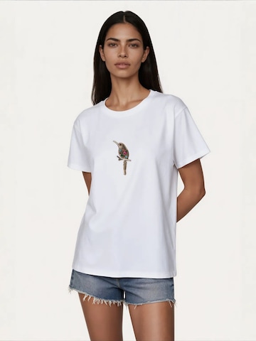 Maglietta di MSN Collection in bianco: frontale