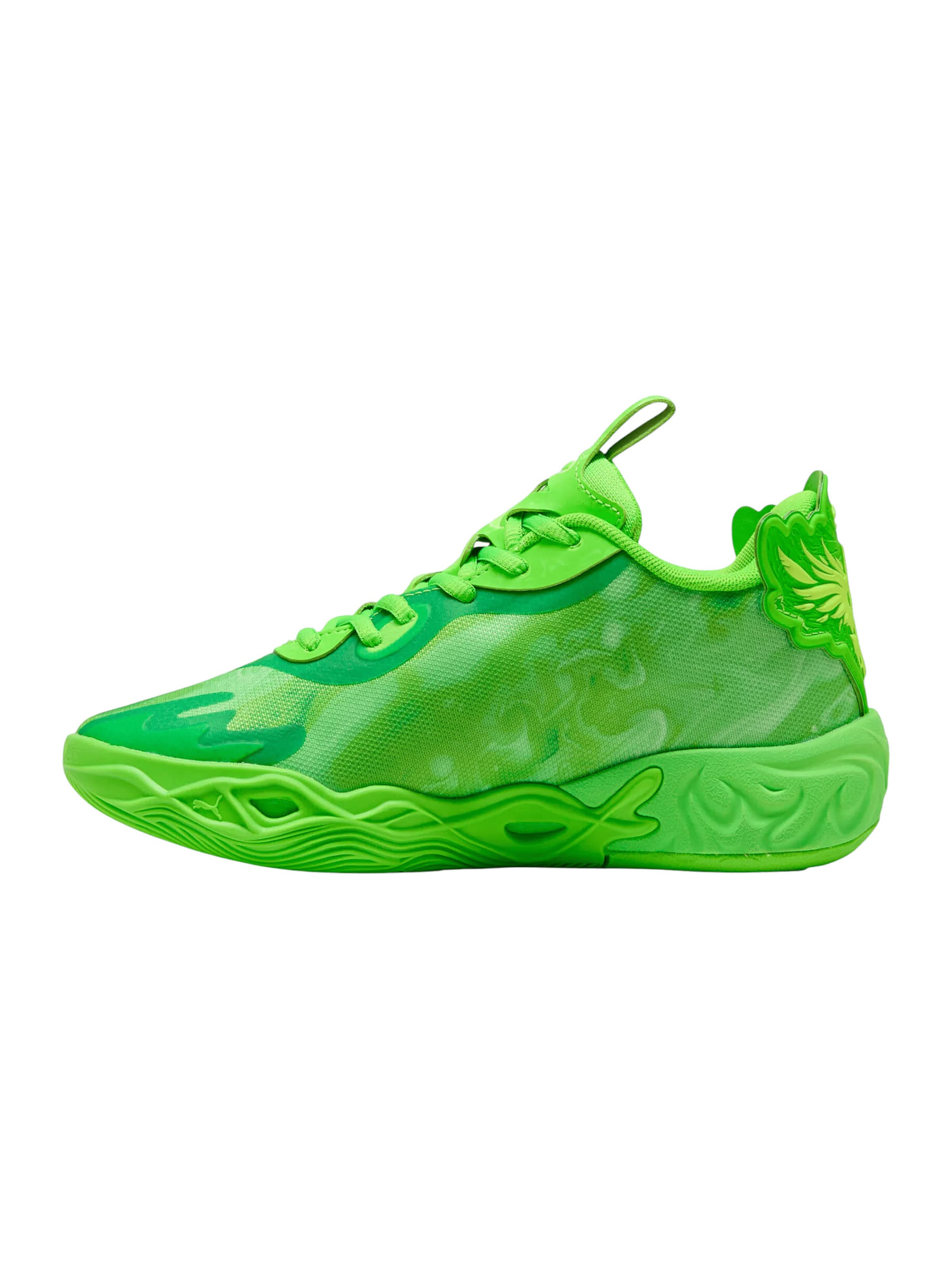 PUMA Athletic Shoes in Green: front