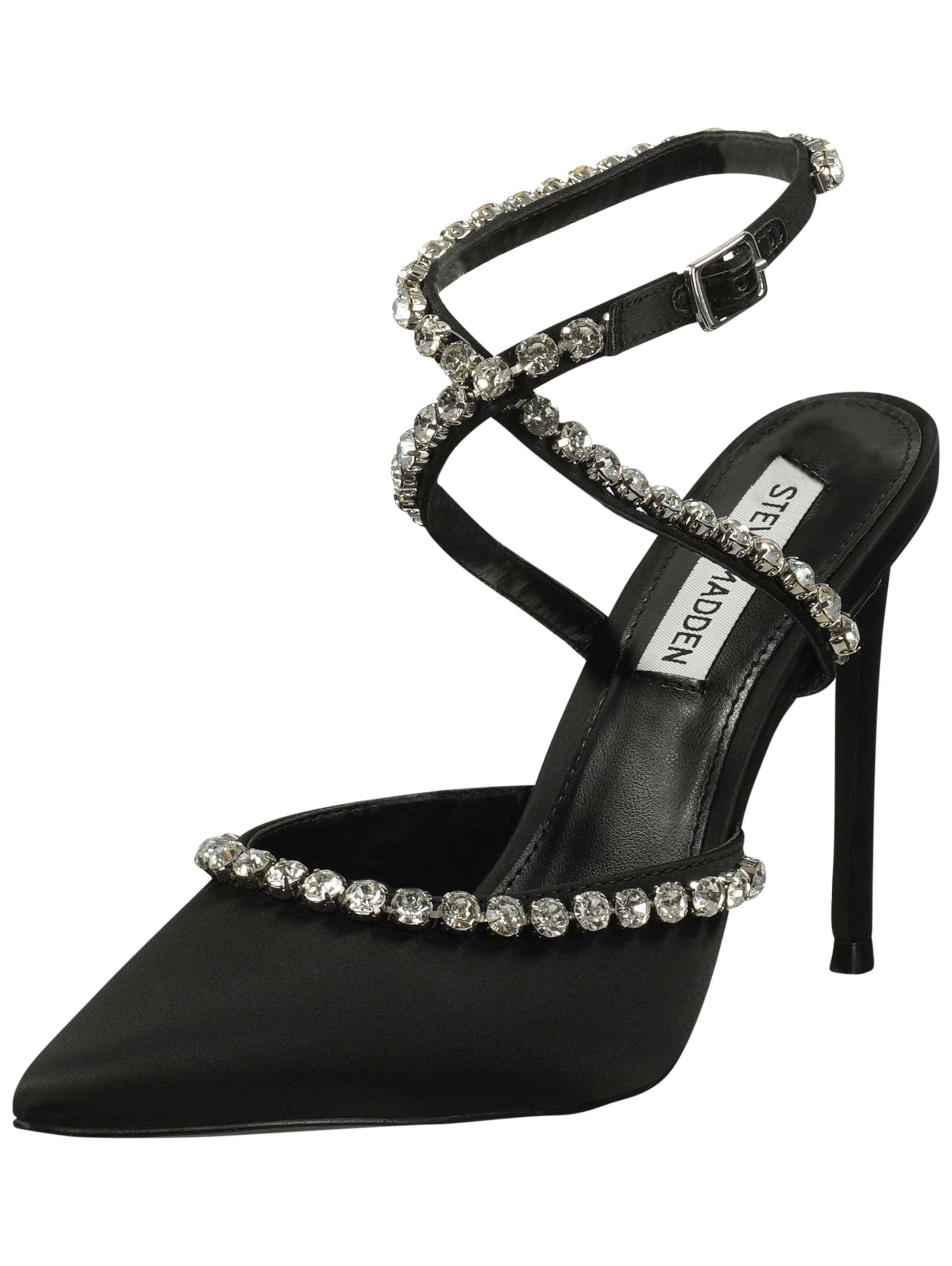 STEVE MADDEN Escarpins à bride arrière 'Vamper' en 36 en noir / argent, Vue avec produit