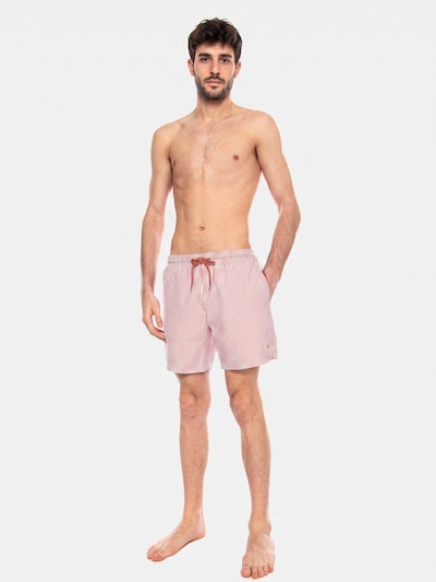 FARAH Swimming shorts 'Colbert Seersucker Swim Coral Reef' in S in Pink, Item view