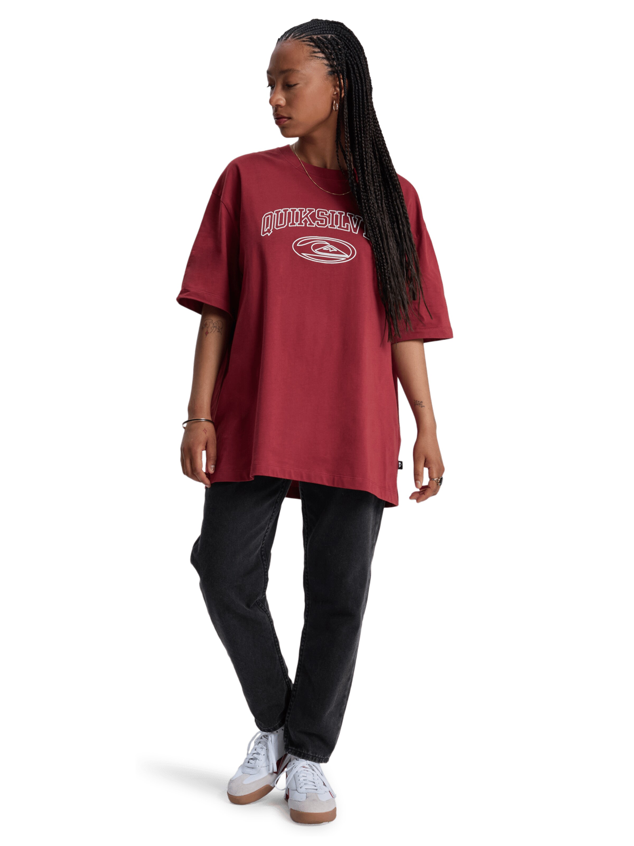 QUIKSILVER Shirt 'Boyfriend' in Red