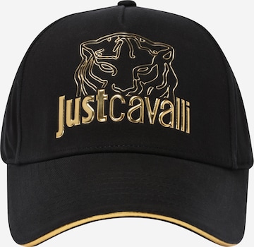 Just Cavalli Czapka z daszkiem w kolorze czarny