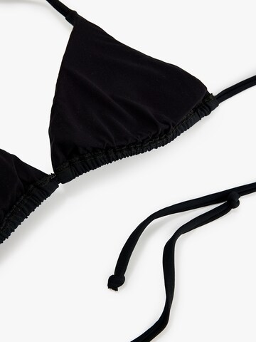 Koton Triangle Bikini Top in Black