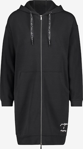 Betty Barclay Zip-Up Hoodie in Black: front