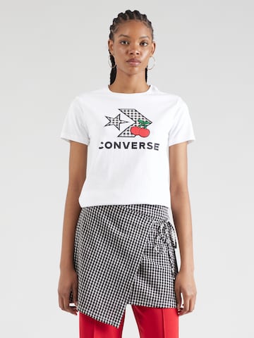 T-shirt CONVERSE en blanc : devant