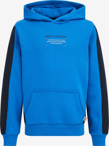 WE Fashion Sweatshirt in Blauw: voorkant