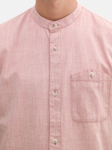 TOM TAILOR DENIM Regular fit Button Up Shirt in Pink
