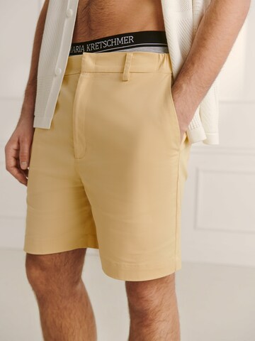 Guido Maria Kretschmer Men Regular Shorts 'Jonas' in Beige