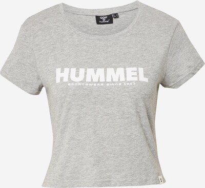 Hummel T-shirt fonctionnel 'Legacy' en gris chiné / blanc, Vue avec produit