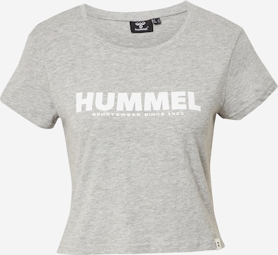 Hummel T-shirt fonctionnel 'LEGACY' en gris chiné / blanc, Vue avec produit
