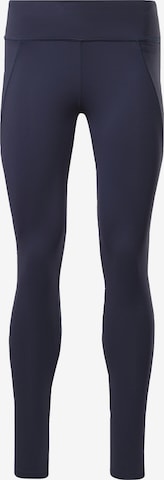 Skinny Pantaloni sportivi di Reebok in blu: frontale