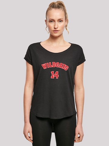 T-shirt 'Disney High School Musical The Musical Wildcats 14' F4NT4STIC en noir : devant