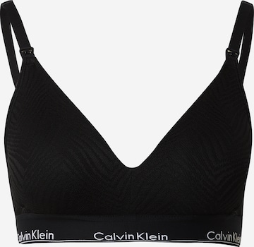 juoda Calvin Klein Underwear Maitinimo liemenėlė: priekis