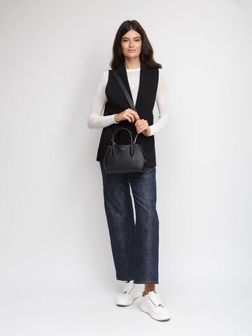 Coccinelle Handtas 'Coccinelle Lord leather crossbody bag' in Zwart