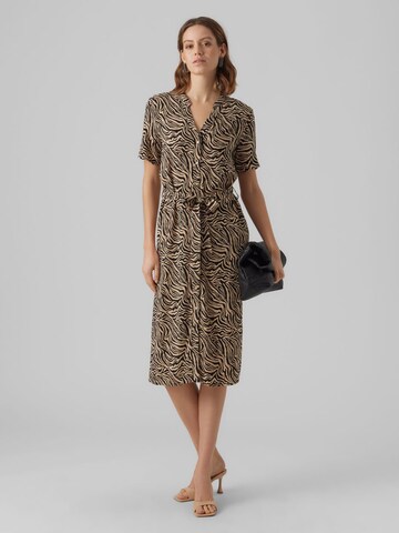 VERO MODA Shirt dress in Beige