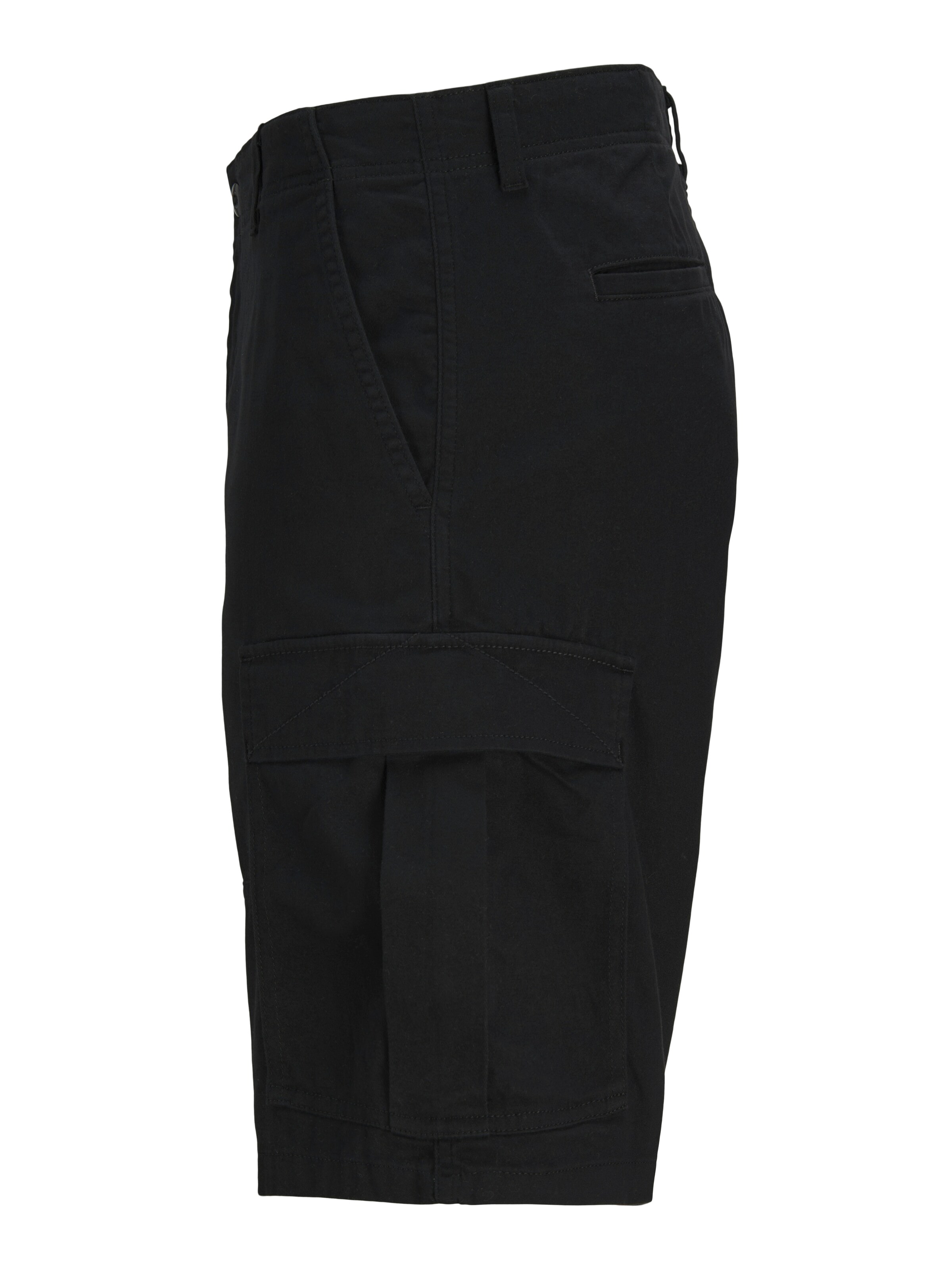 JACK & JONES Loosefit Cargobyxa 'JPSTCole JJJonnie' i svart