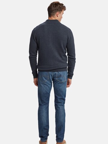 MCS Gebreid vest 'Alfie' in Blauw