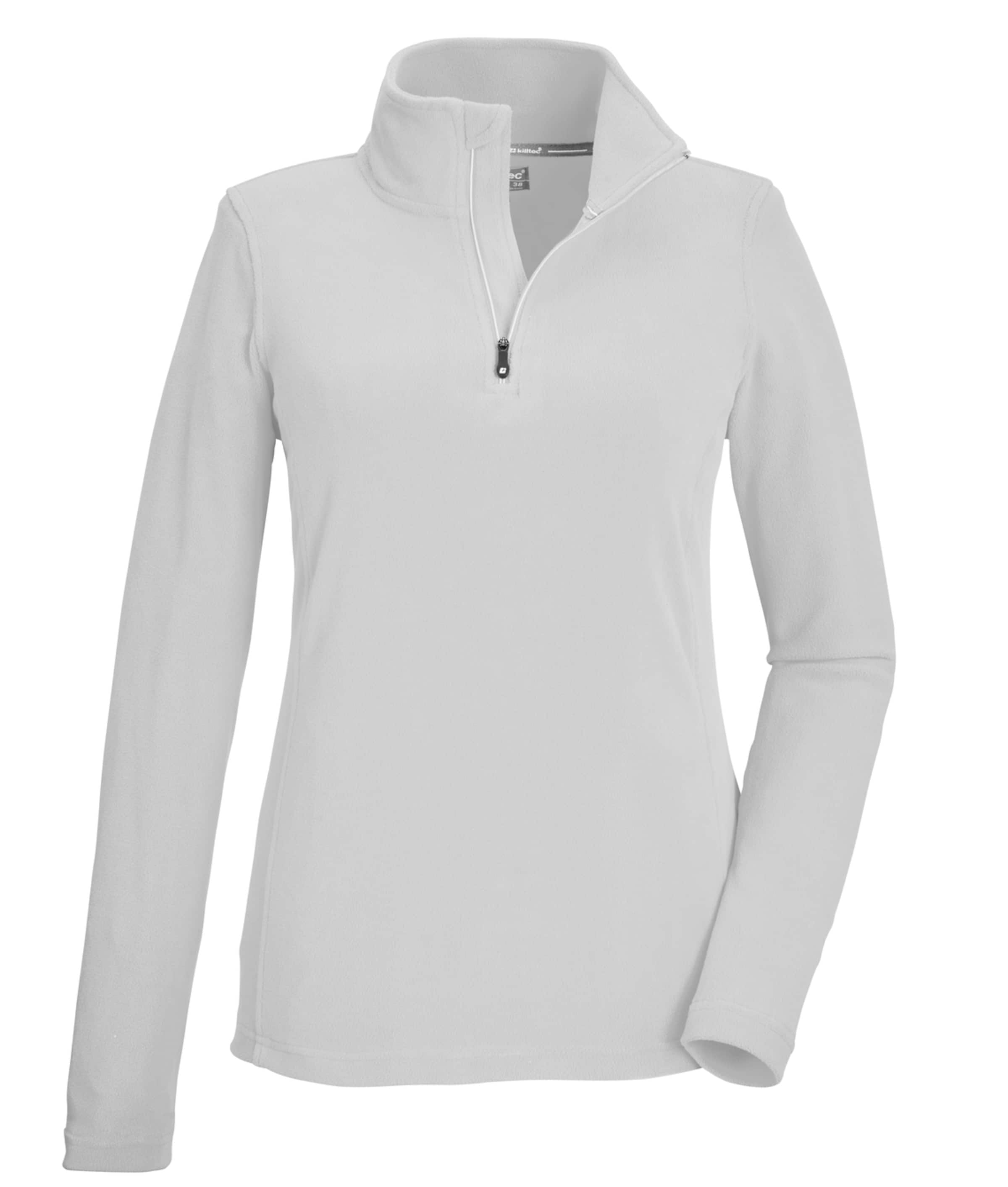 KILLTEC Athletic Sweater in White: front
