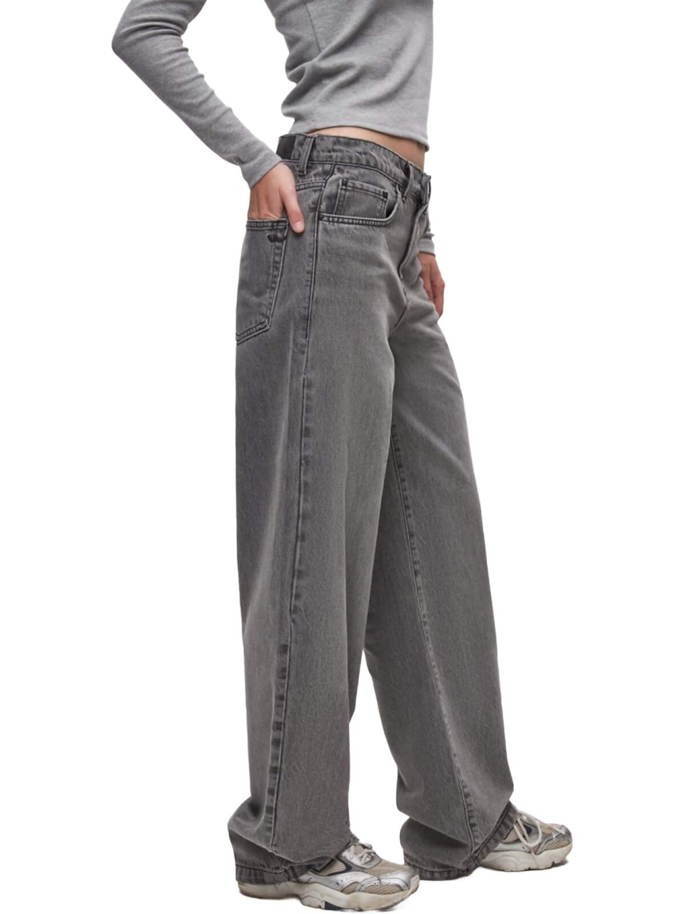 LTB Jeans - Ropa ancha Vaquero 'LTB Jeans Larríe Tapered Leg Mid Waist Jeanshose' en gris