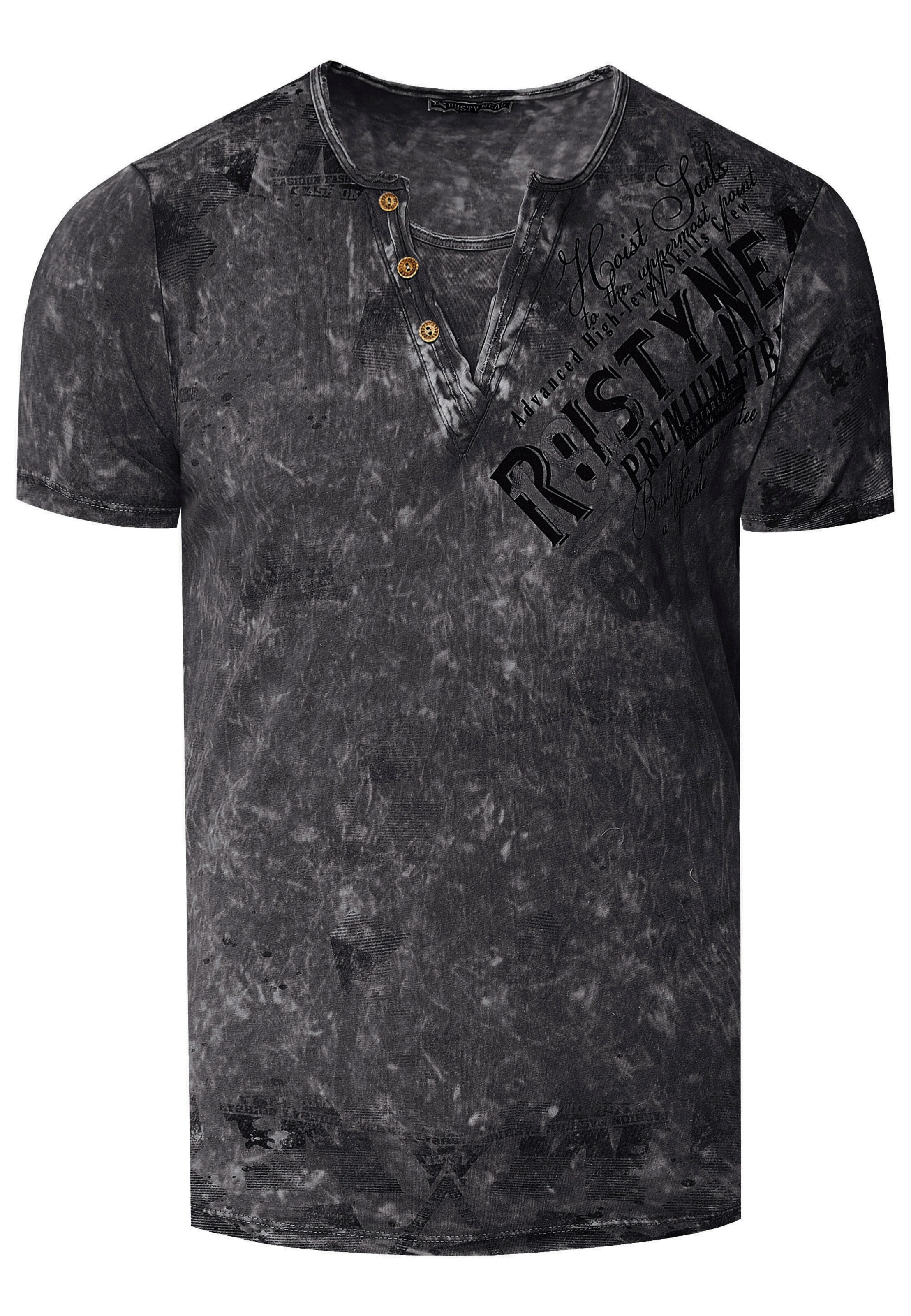 Rusty Neal T-Shirt in Grau: Vorderseite