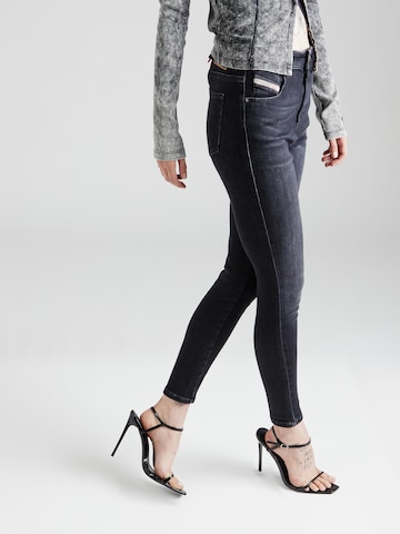 DIESEL Skinny Jeans '1984 SLANDY' in Zwart: voorkant