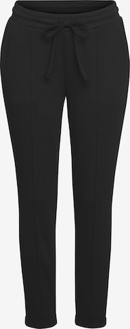 LASCANA Regular Housut värissä musta: etupuoli