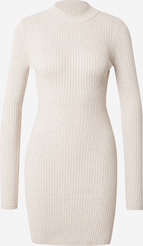 HOLLISTER Knit dress in Beige: front