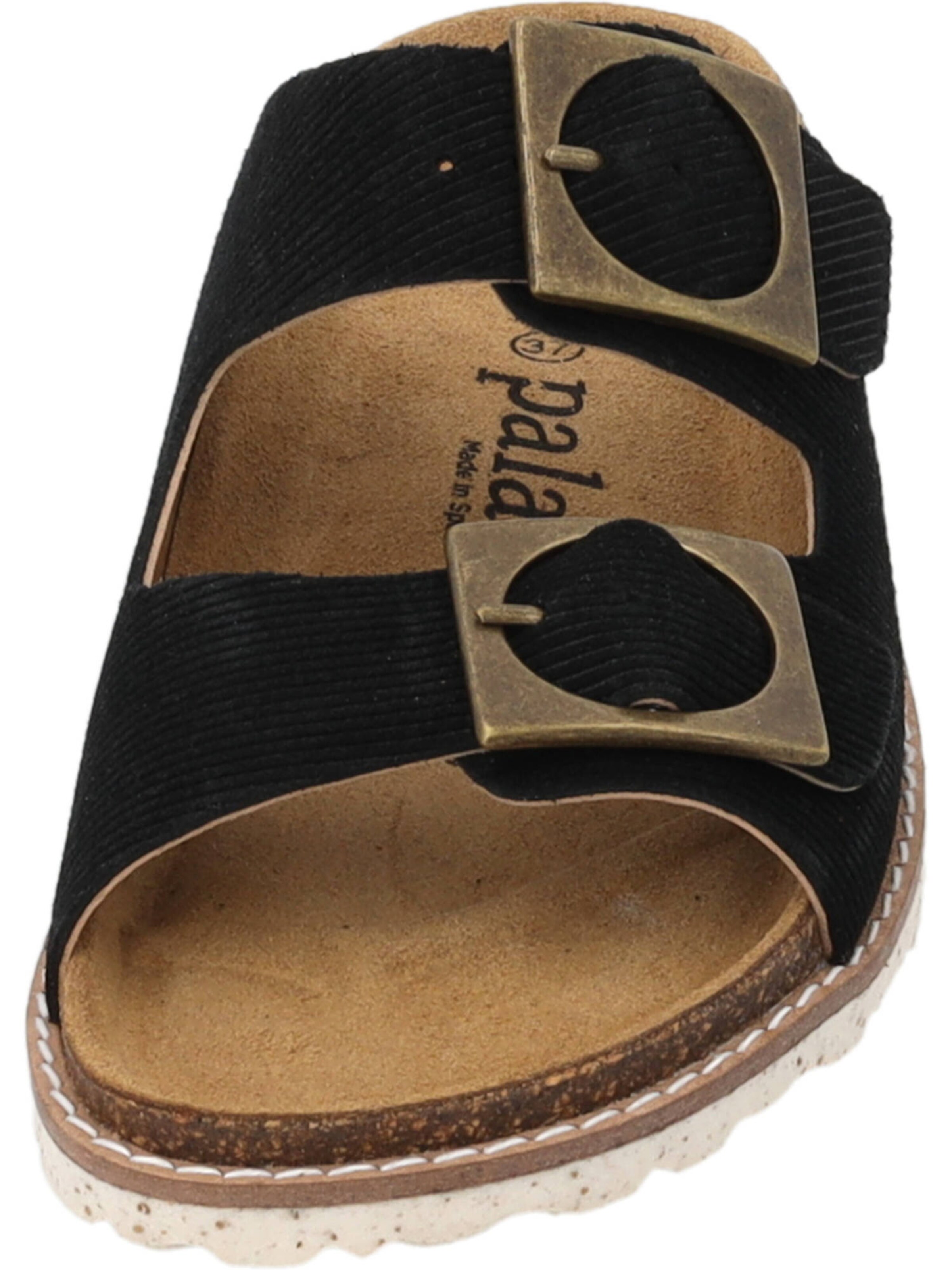 Palado Pantoletten 'Elaha Corda' in Schwarz