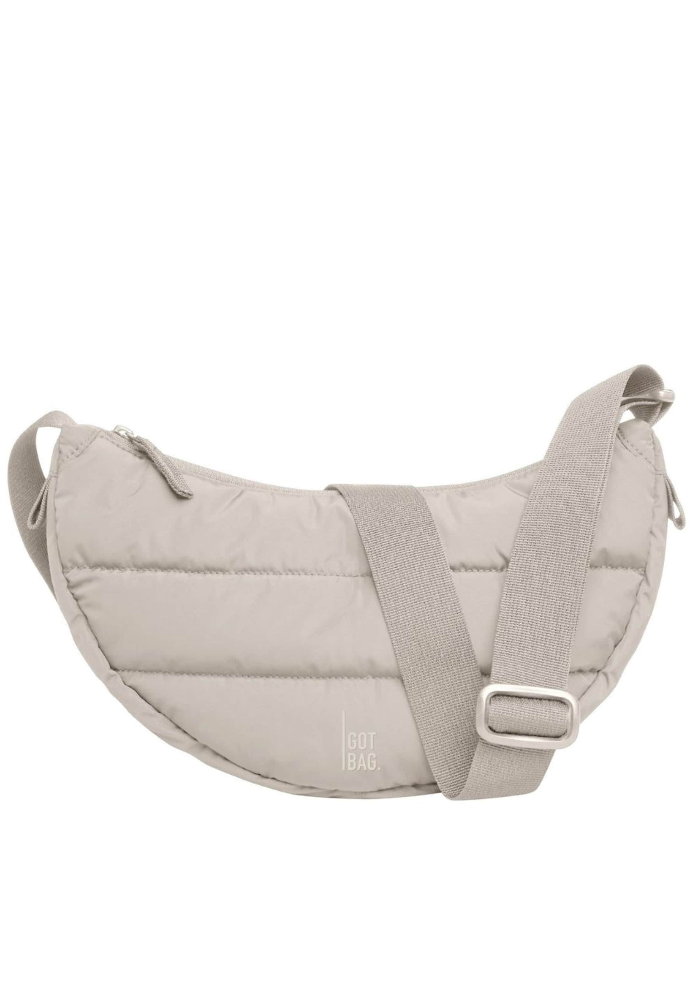 Borsa a tracolla 'Puffer' di Got Bag in beige: frontale