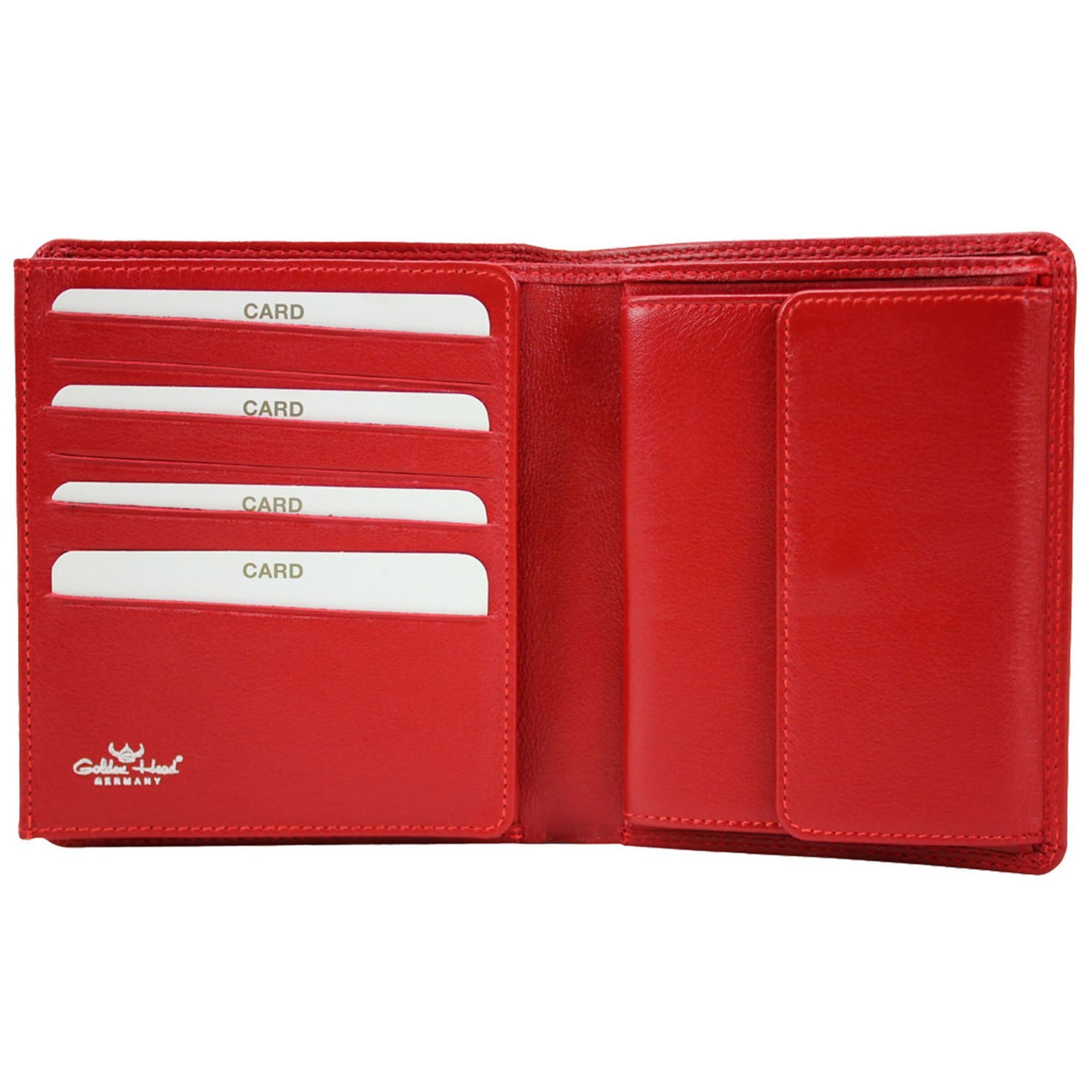 GOLDEN HEAD Wallet 'Polo' in Red
