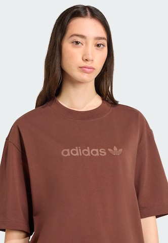 ADIDAS ORIGINALS Shirt 'Essentials Linear' in Bruin