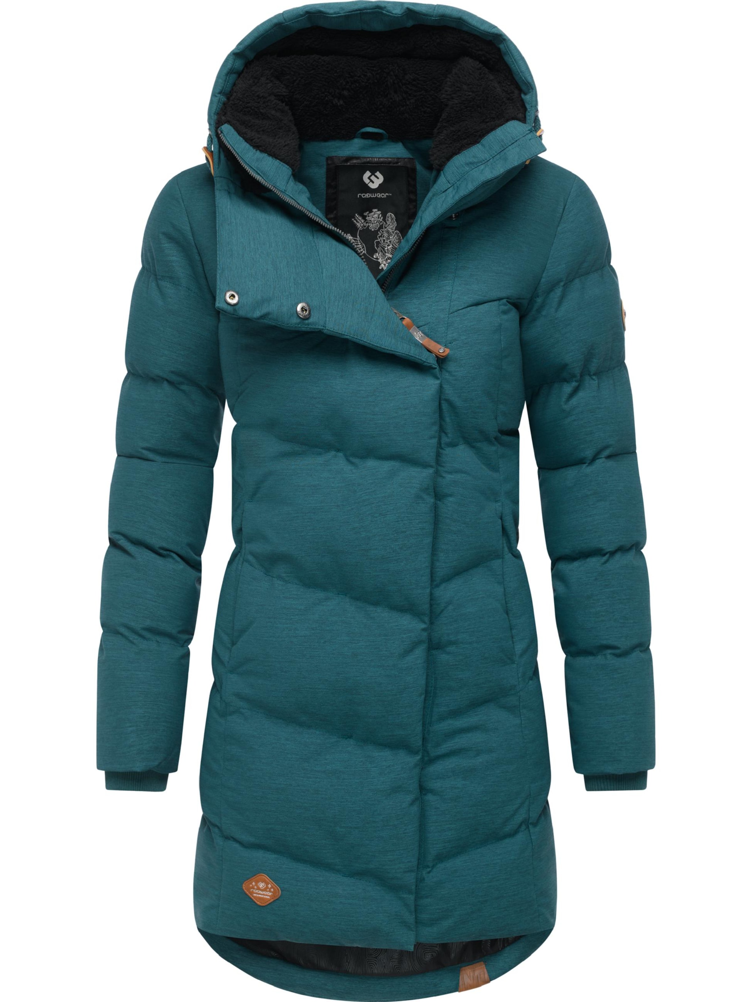 Ragwear Wintermantel 'Pavla' in Groen: voorkant