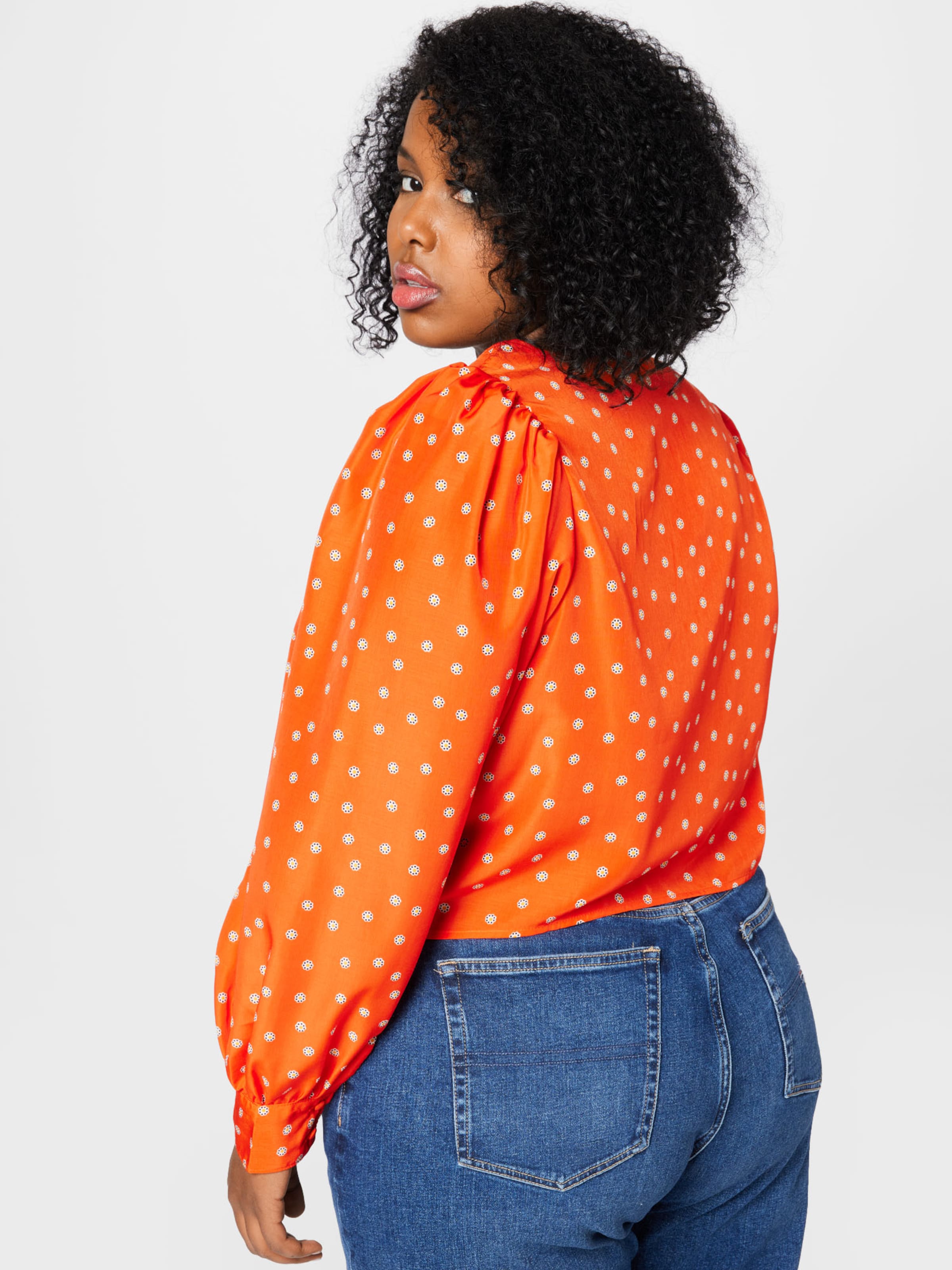 Donna Abbigliamento Levis® Plus Camicia da donna DAISY in Arancione, Mandarino 